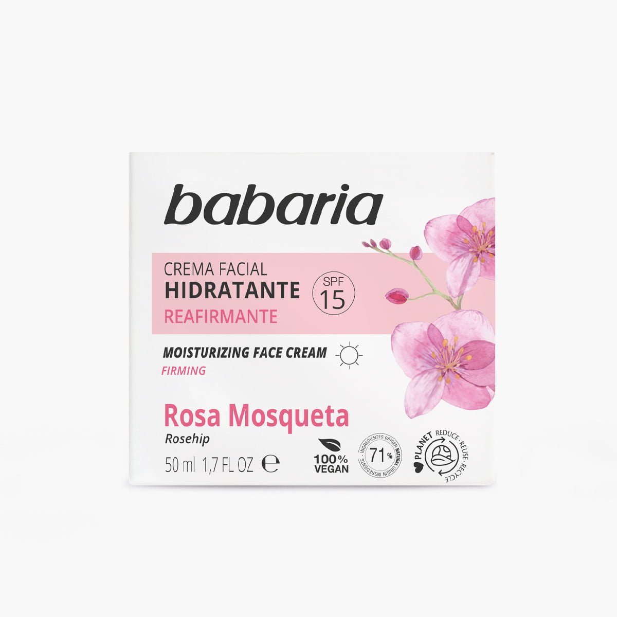 Rosa mosqueta en crema hidratante facial