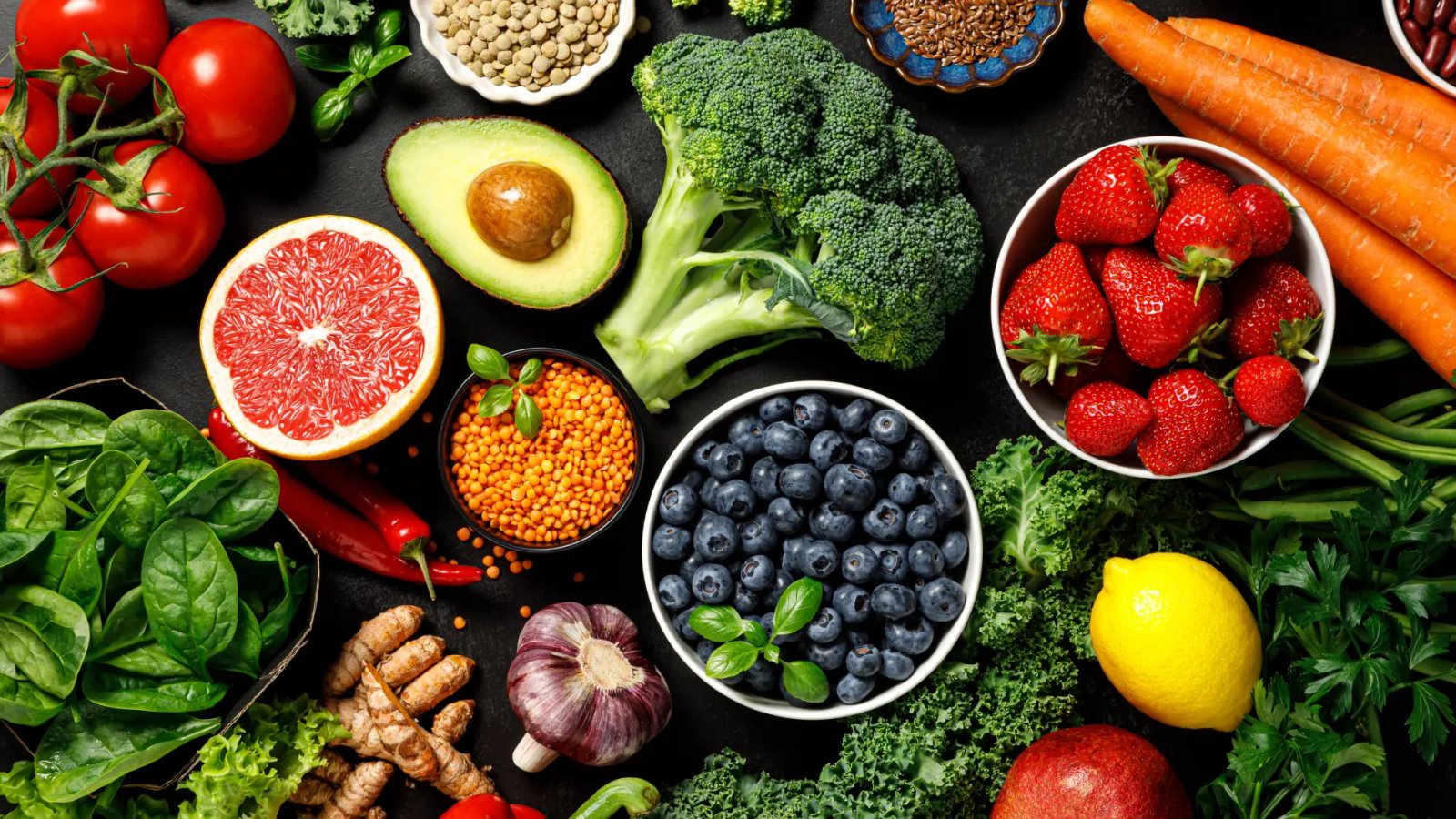 Frutas y verduras ricas en antioxidantes
