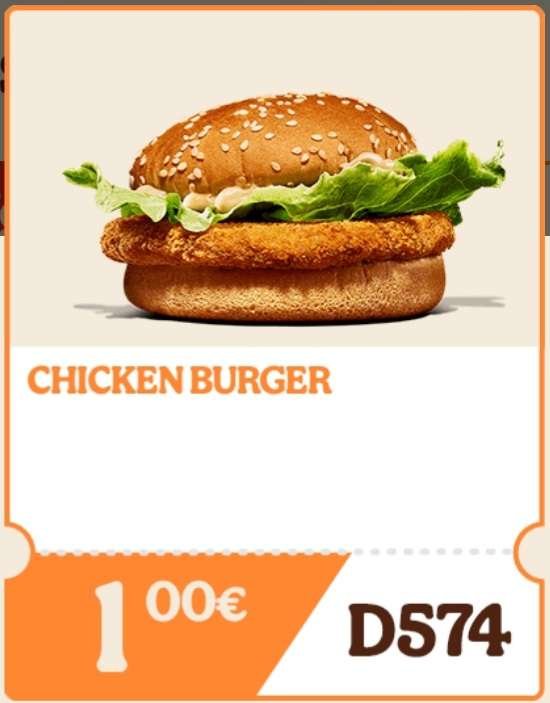 Cuántas calorías tiene una hamburguesa de 1 € de Burger King