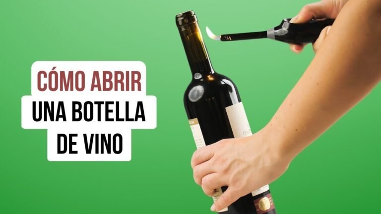 Cómo abrir una botella de vino sin usar sacacorchos