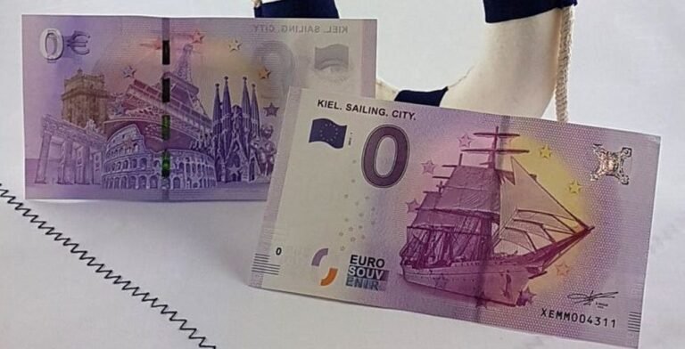 Dónde comprar billetes de cero euros como souvenir