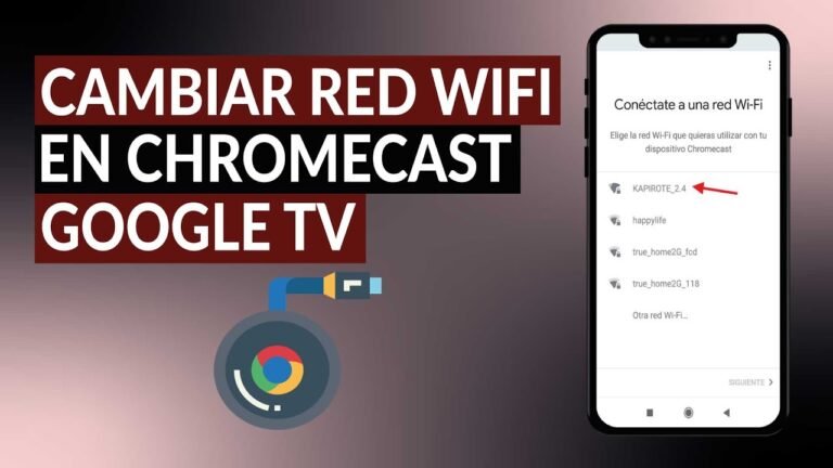 Cómo conectar tu Chromecast a una nueva red WiFi
