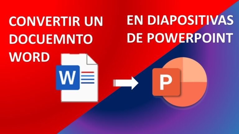 Cómo convertir un documento de Word a una presentación de PowerPoint
