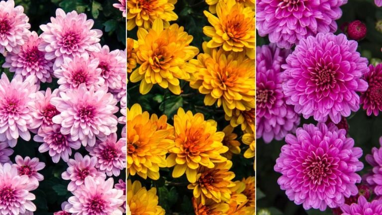 Descubre la variedad de colores de los crisantemos en tu jardín