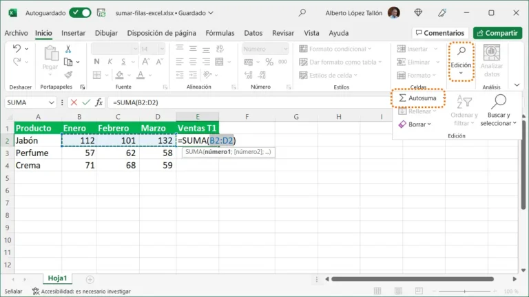 Cómo se usa la fórmula para sumar en Excel: Guía rápida