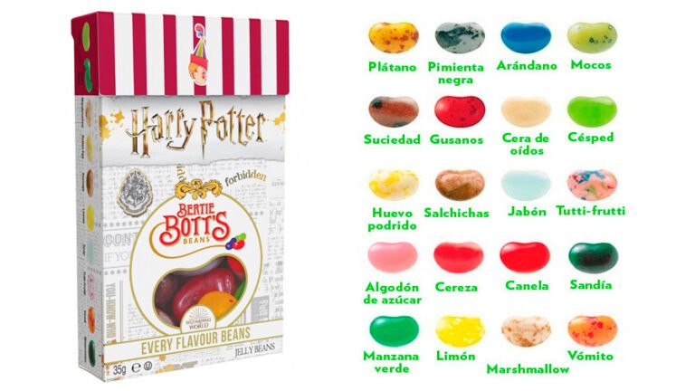 Qué sabores tienen las grageas de Harry Potter