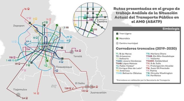 Dónde encontrar rutas de camiones actualizadas en Guadalajara