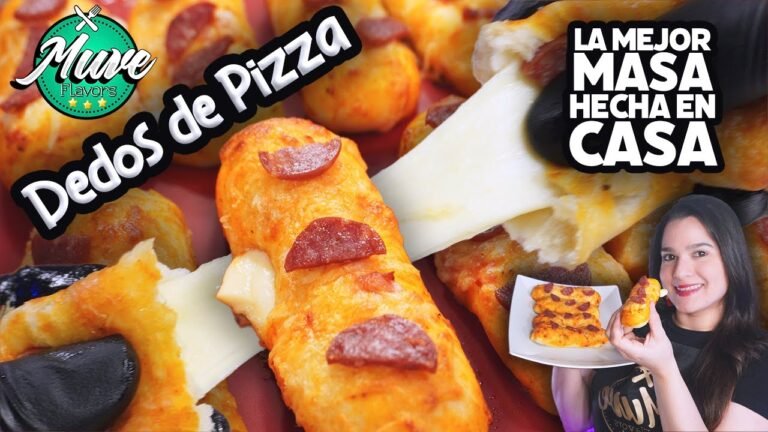 Cómo hacer una pizza con dedos de queso en casa