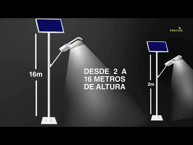 Cómo funcionan los postes de luz con paneles solares