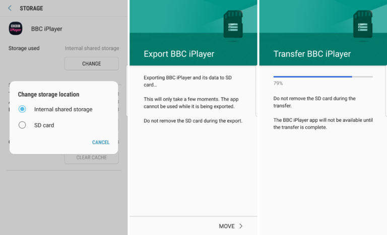 Cómo transferir aplicaciones a la tarjeta SD en Android