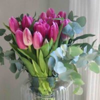 tulipanes-florero